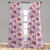 Ambesonne Jungle Themed Curtains, Romantic Autumn Vibes Branch and Berry Pattern with Neutral Colors Boho, Window Treatments 2 Panel Set for Living Room Bedroom, Pair of – 28″ x 63″, Blush Dried Rose(Soft Pink and Dark Purple)
