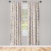 Ambesonne Jungle Themed Curtains, Romantic Autumn Vibes Branch and Berry Pattern with Neutral Colors Boho, Window Treatments 2 Panel Set for Living Room Bedroom, Pair of – 28″ x 63″, Blush Dried Rose(Peacock Green Blue Violet)