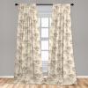 Ambesonne Jungle Themed Curtains, Romantic Autumn Vibes Branch and Berry Pattern with Neutral Colors Boho, Window Treatments 2 Panel Set for Living Room Bedroom, Pair of – 28″ x 63″, Blush Dried Rose(Pale Mauve Taupe Peach)