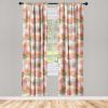 Ambesonne Jungle Themed Curtains, Romantic Autumn Vibes Branch and Berry Pattern with Neutral Colors Boho, Window Treatments 2 Panel Set for Living Room Bedroom, Pair of – 28″ x 63″, Blush Dried Rose(Burnt Sienna Pale Pink)
