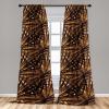 Ambesonne Jungle Themed Curtains, Romantic Autumn Vibes Branch and Berry Pattern with Neutral Colors Boho, Window Treatments 2 Panel Set for Living Room Bedroom, Pair of – 28″ x 63″, Blush Dried Rose(Pale Vermilion Seal Brown)