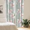 Ambesonne Jungle Themed Curtains, Romantic Autumn Vibes Branch and Berry Pattern with Neutral Colors Boho, Window Treatments 2 Panel Set for Living Room Bedroom, Pair of – 28″ x 63″, Blush Dried Rose(Pale Sage Green Rose)