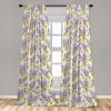 Ambesonne Jungle Themed Curtains, Romantic Autumn Vibes Branch and Berry Pattern with Neutral Colors Boho, Window Treatments 2 Panel Set for Living Room Bedroom, Pair of – 28″ x 63″, Blush Dried Rose(Yellow Green Lavender)