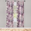 Ambesonne Jungle Themed Curtains, Romantic Autumn Vibes Branch and Berry Pattern with Neutral Colors Boho, Window Treatments 2 Panel Set for Living Room Bedroom, Pair of – 28″ x 63″, Blush Dried Rose(Shamrock Green Eggplant)