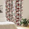 Ambesonne Jungle Themed Curtains, Romantic Autumn Vibes Branch and Berry Pattern with Neutral Colors Boho, Window Treatments 2 Panel Set for Living Room Bedroom, Pair of – 28″ x 63″, Blush Dried Rose(Raspberry Cream and Pale Ruby)