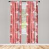 Ambesonne Jungle Themed Curtains, Romantic Autumn Vibes Branch and Berry Pattern with Neutral Colors Boho, Window Treatments 2 Panel Set for Living Room Bedroom, Pair of – 28″ x 63″, Blush Dried Rose(Coral Pale Maroon)