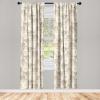 Ambesonne Jungle Themed Curtains, Romantic Autumn Vibes Branch and Berry Pattern with Neutral Colors Boho, Window Treatments 2 Panel Set for Living Room Bedroom, Pair of – 28″ x 63″, Blush Dried Rose(Pale Mauve Taupe Peach)