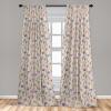 Ambesonne Jungle Themed Curtains, Romantic Autumn Vibes Branch and Berry Pattern with Neutral Colors Boho, Window Treatments 2 Panel Set for Living Room Bedroom, Pair of – 28″ x 63″, Blush Dried Rose(Peacock Green Blue Violet)