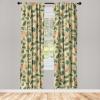 Ambesonne Jungle Themed Curtains, Romantic Autumn Vibes Branch and Berry Pattern with Neutral Colors Boho, Window Treatments 2 Panel Set for Living Room Bedroom, Pair of – 28″ x 63″, Blush Dried Rose(Fern Green Avocado Green)