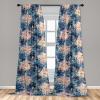 Ambesonne Jungle Themed Curtains, Romantic Autumn Vibes Branch and Berry Pattern with Neutral Colors Boho, Window Treatments 2 Panel Set for Living Room Bedroom, Pair of – 28″ x 63″, Blush Dried Rose(Slate Blue and Blush)