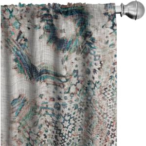 Ambesonne Floral Boho Curtains, Golden Tone Blooming Flowers and Neutral Leaves on Dark Jungle Back, Window Treatments 2 Panel Set for Living Room Bedroom, Pair of – 28″ x 95″, Dark Yellow Sea Blue(Cadet Blue and Pale Chocolate)