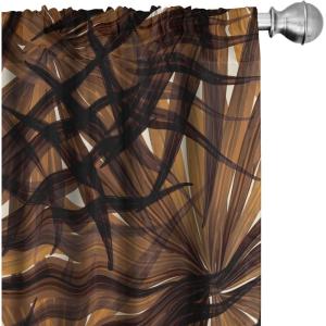 Ambesonne Jungle Themed Curtains, Romantic Autumn Vibes Branch and Berry Pattern with Neutral Colors Boho, Window Treatments 2 Panel Set for Living Room Bedroom, Pair of – 28″ x 63″, Blush Dried Rose(Pale Vermilion Seal Brown)