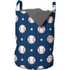 Ambesonne Gothic Laundry Bag, Chest Bones Ribcage Flowers Butterflies Autumn, Hamper Basket with Handles Drawstring Closure for Laundromats, 13″ x 19″, Mustard Tan(Blue Red)