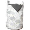 Ambesonne Gothic Laundry Bag, Chest Bones Ribcage Flowers Butterflies Autumn, Hamper Basket with Handles Drawstring Closure for Laundromats, 13″ x 19″, Mustard Tan(Grey Coffee)