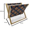 Ambesonne Love Magazine and Book Holder, Hand Written I Love You Phrases Heart Valentines Day Inspiration, Floor Rack Decor for Interior of Home & Office, 22″ x 19″, Vermilion Black White(Dark Blue Orange)
