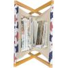 Ambesonne Love Magazine and Book Holder, Hand Written I Love You Phrases Heart Valentines Day Inspiration, Floor Rack Decor for Interior of Home & Office, 22″ x 19″, Vermilion Black White(Indigo Red White)