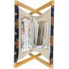 Ambesonne Love Magazine and Book Holder, Hand Written I Love You Phrases Heart Valentines Day Inspiration, Floor Rack Decor for Interior of Home & Office, 22″ x 19″, Vermilion Black White(Dark Blue Orange)