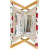 Ambesonne Love Magazine and Book Holder, Hand Written I Love You Phrases Heart Valentines Day Inspiration, Floor Rack Decor for Interior of Home & Office, 22″ x 19″, Vermilion Black White(Red Green White)