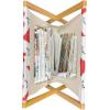 Ambesonne Love Magazine and Book Holder, Hand Written I Love You Phrases Heart Valentines Day Inspiration, Floor Rack Decor for Interior of Home & Office, 22″ x 19″, Vermilion Black White(Vermilion Black White)