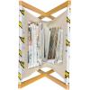 Ambesonne Love Magazine and Book Holder, Hand Written I Love You Phrases Heart Valentines Day Inspiration, Floor Rack Decor for Interior of Home & Office, 22″ x 19″, Vermilion Black White(Yellow Black White)