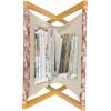 Ambesonne Love Magazine and Book Holder, Hand Written I Love You Phrases Heart Valentines Day Inspiration, Floor Rack Decor for Interior of Home & Office, 22″ x 19″, Vermilion Black White(Pale Blue Pale Pink)