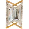 Ambesonne Love Magazine and Book Holder, Hand Written I Love You Phrases Heart Valentines Day Inspiration, Floor Rack Decor for Interior of Home & Office, 22″ x 19″, Vermilion Black White(Tan Brown)