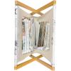 Ambesonne Love Magazine and Book Holder, Hand Written I Love You Phrases Heart Valentines Day Inspiration, Floor Rack Decor for Interior of Home & Office, 22″ x 19″, Vermilion Black White(Black White Pink)