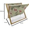 Ambesonne Love Magazine and Book Holder, Hand Written I Love You Phrases Heart Valentines Day Inspiration, Floor Rack Decor for Interior of Home & Office, 22″ x 19″, Vermilion Black White(Olive Green Pale Green)