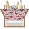 Ambesonne Love Magazine and Book Holder, Hand Written I Love You Phrases Heart Valentines Day Inspiration, Floor Rack Decor for Interior of Home & Office, 22″ x 19″, Vermilion Black White(Vermilion Black White)