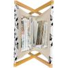 Ambesonne Love Magazine and Book Holder, Hand Written I Love You Phrases Heart Valentines Day Inspiration, Floor Rack Decor for Interior of Home & Office, 22″ x 19″, Vermilion Black White(Black White Yellow)