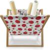 Ambesonne Love Magazine and Book Holder, Hand Written I Love You Phrases Heart Valentines Day Inspiration, Floor Rack Decor for Interior of Home & Office, 22″ x 19″, Vermilion Black White(Red Green White)