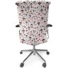 Ambesonne Love Office Chair Cover, Romance for Valentine’s Day Hearts in Lamp Classic Antique Themed Pattern, Stretchable Decorative Universal Size High Back Printed Slipcover, Vermilion and Scarlet(Vermilion and Scarlet)
