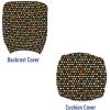 Ambesonne Love Office Chair Slipcover, Mini Pattern with Symmetric Tiny Heart Shapes Valentine’s Day Themed Illustration, Protective Stretch Decorative Fabric Cover, Multicolor