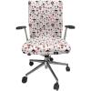 Ambesonne Love Office Chair Cover, Romance for Valentine’s Day Hearts in Lamp Classic Antique Themed Pattern, Stretchable Decorative Universal Size High Back Printed Slipcover, Vermilion and Scarlet(Vermilion and Scarlet)