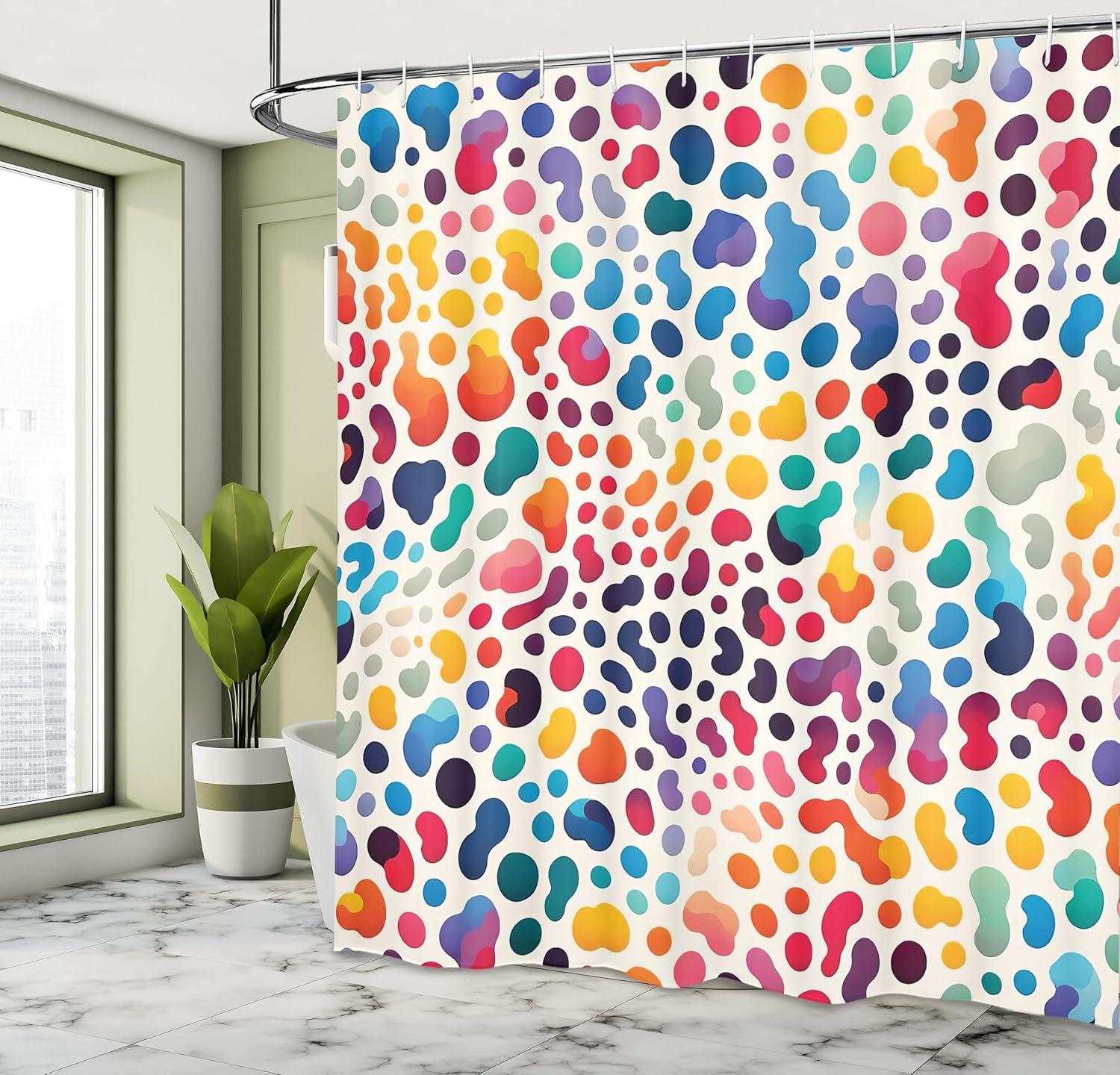 imageAmbesonne Leopard Print Shower Curtain Blooming Romantic Medieval Garden Roses Weathered Earthy Details Cloth Fabric Bathroom Decor Set with Hooks 69 W x 70 L Pale Pink Laurel GreenMulti Color