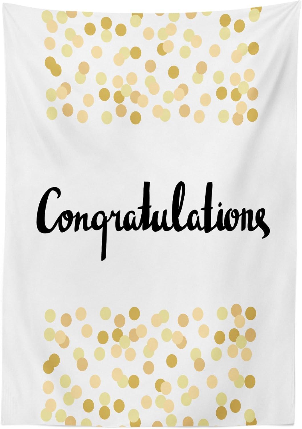 imageAmbesonne Love Tablecloth Hearts Pattern in Modern Style Valentines Day Ornate Happiness Warm Feelings Rectangular Table Cover for Dining Room Kitchen Decor 60 X 84 White RubyBrown Black