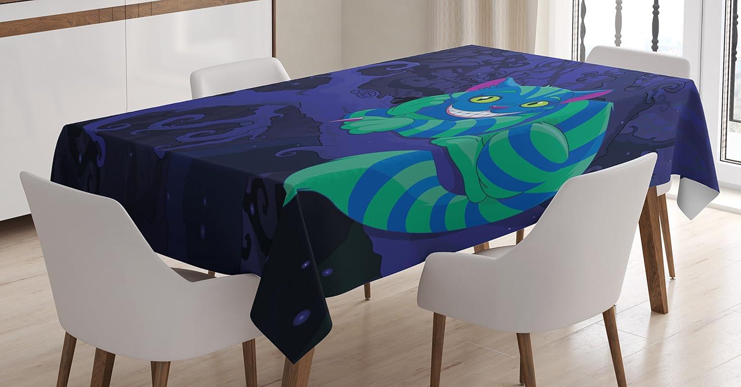 imageAmbesonne Love Tablecloth Hearts Pattern in Modern Style Valentines Day Ornate Happiness Warm Feelings Rectangular Table Cover for Dining Room Kitchen Decor 60 X 84 White RubyPurple Green