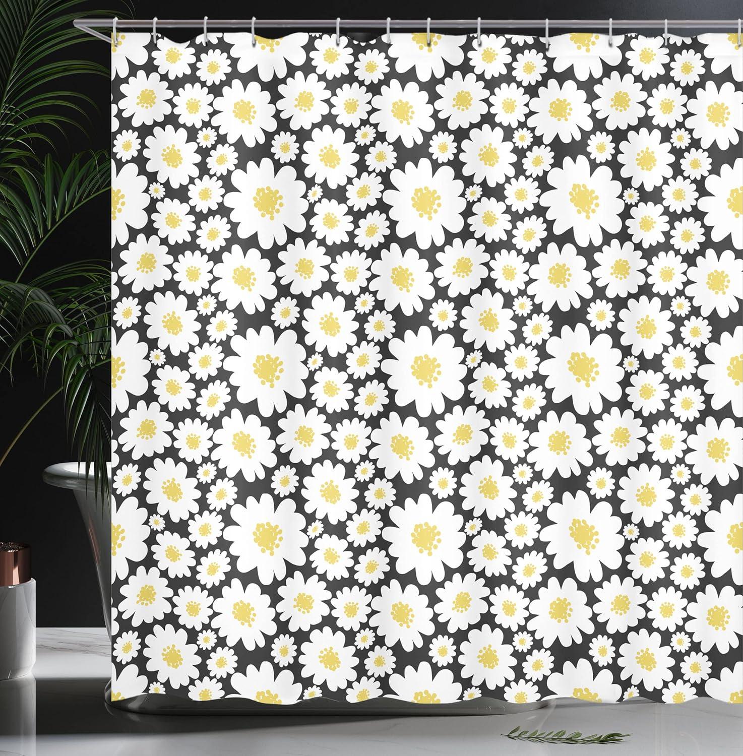 imageAmbesonne Mystic Shower Curtain Horse in Roses Garden with Butterflies Fantasy Romantic Moon Print Cloth Fabric Bathroom Decor Set with Hooks 69 W x 70 L Beige BrownBlack White