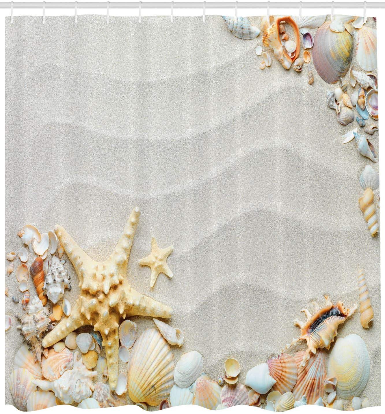 imageAmbesonne Pink Shower Curtain Dreamy Huddle of Carnation Flowers with Gentle Petals on Plain Backdrop Cloth Fabric Bathroom Decor Set with Hooks 69 W x 70 L Dark Sea Green Pale KhakiWhite Pearl