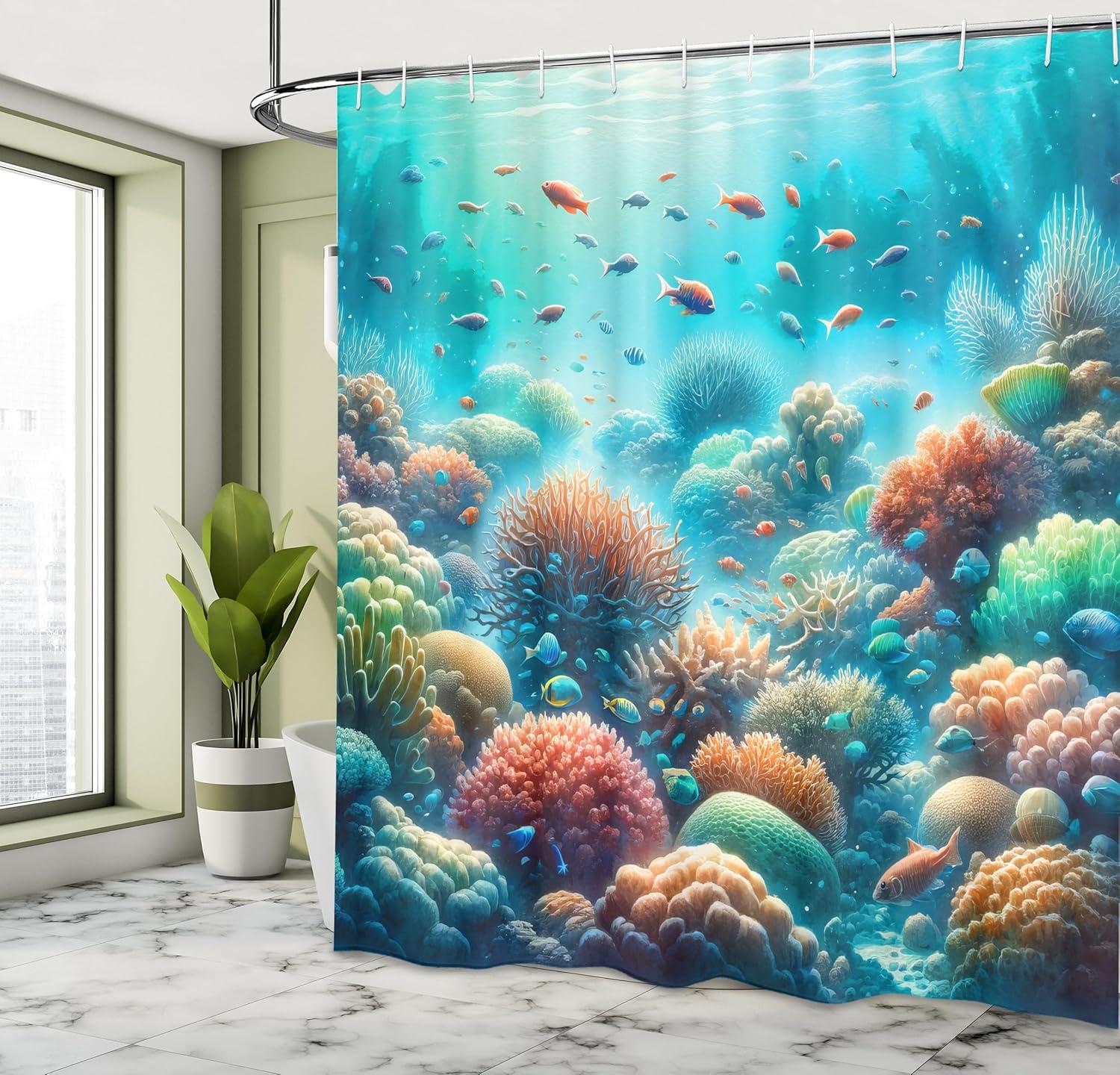 imageAmbesonne Pink Shower Curtain Dreamy Huddle of Carnation Flowers with Gentle Petals on Plain Backdrop Cloth Fabric Bathroom Decor Set with Hooks 69 W x 70 L Dark Sea Green Pale KhakiTurquoise Salmon and Green