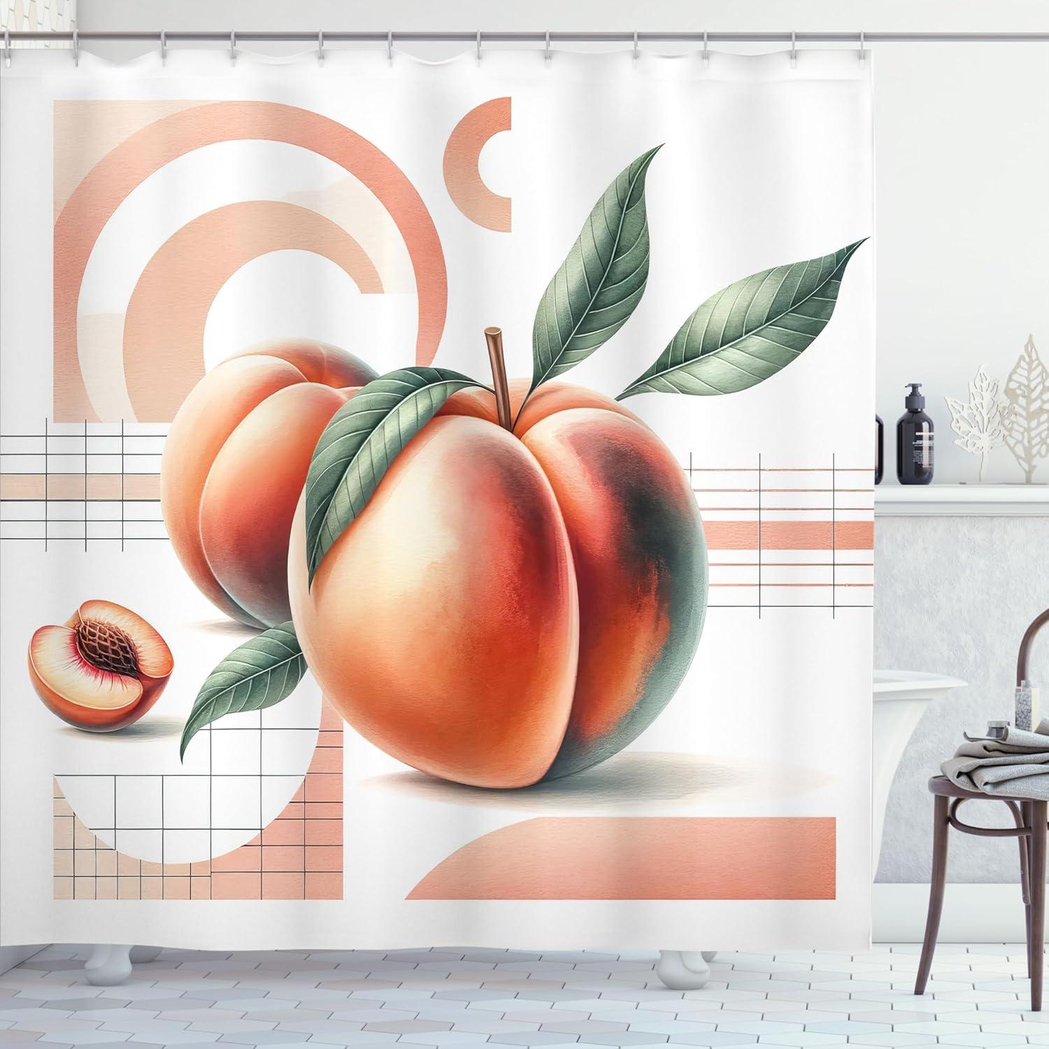 imageAmbesonne Pink Shower Curtain Dreamy Huddle of Carnation Flowers with Gentle Petals on Plain Backdrop Cloth Fabric Bathroom Decor Set with Hooks 69 W x 70 L Dark Sea Green Pale KhakiSalmon White and Reseda Green