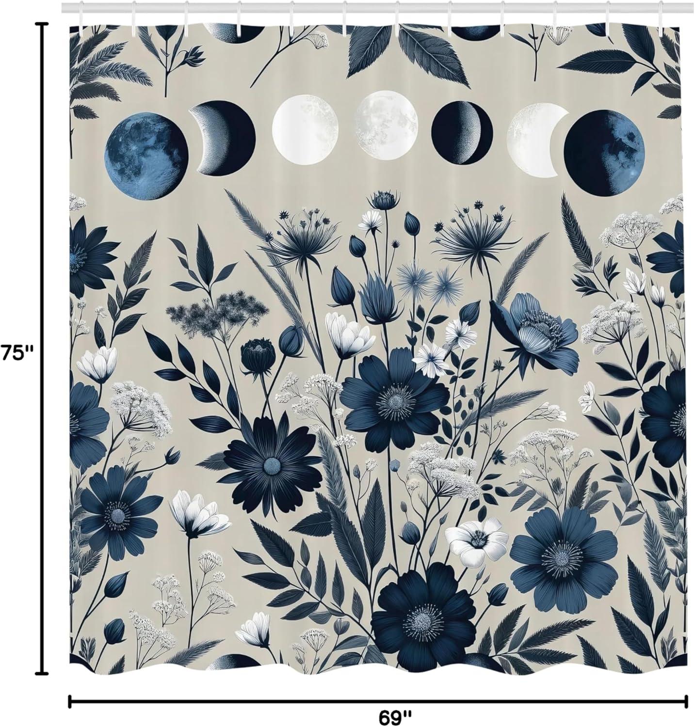 imageAmbesonne Pink Shower Curtain Dreamy Huddle of Carnation Flowers with Gentle Petals on Plain Backdrop Cloth Fabric Bathroom Decor Set with Hooks 69 W x 70 L Dark Sea Green Pale KhakiNight Blue Pale Grey