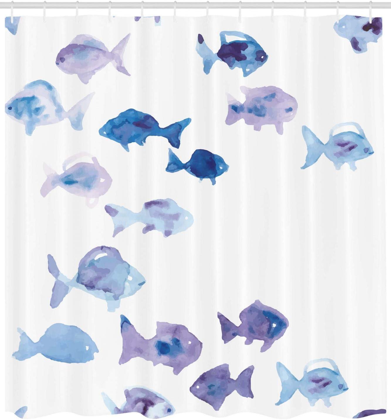 imageAmbesonne Pink Shower Curtain Dreamy Huddle of Carnation Flowers with Gentle Petals on Plain Backdrop Cloth Fabric Bathroom Decor Set with Hooks 69 W x 70 L Dark Sea Green Pale KhakiPale Blue Mauve Blue