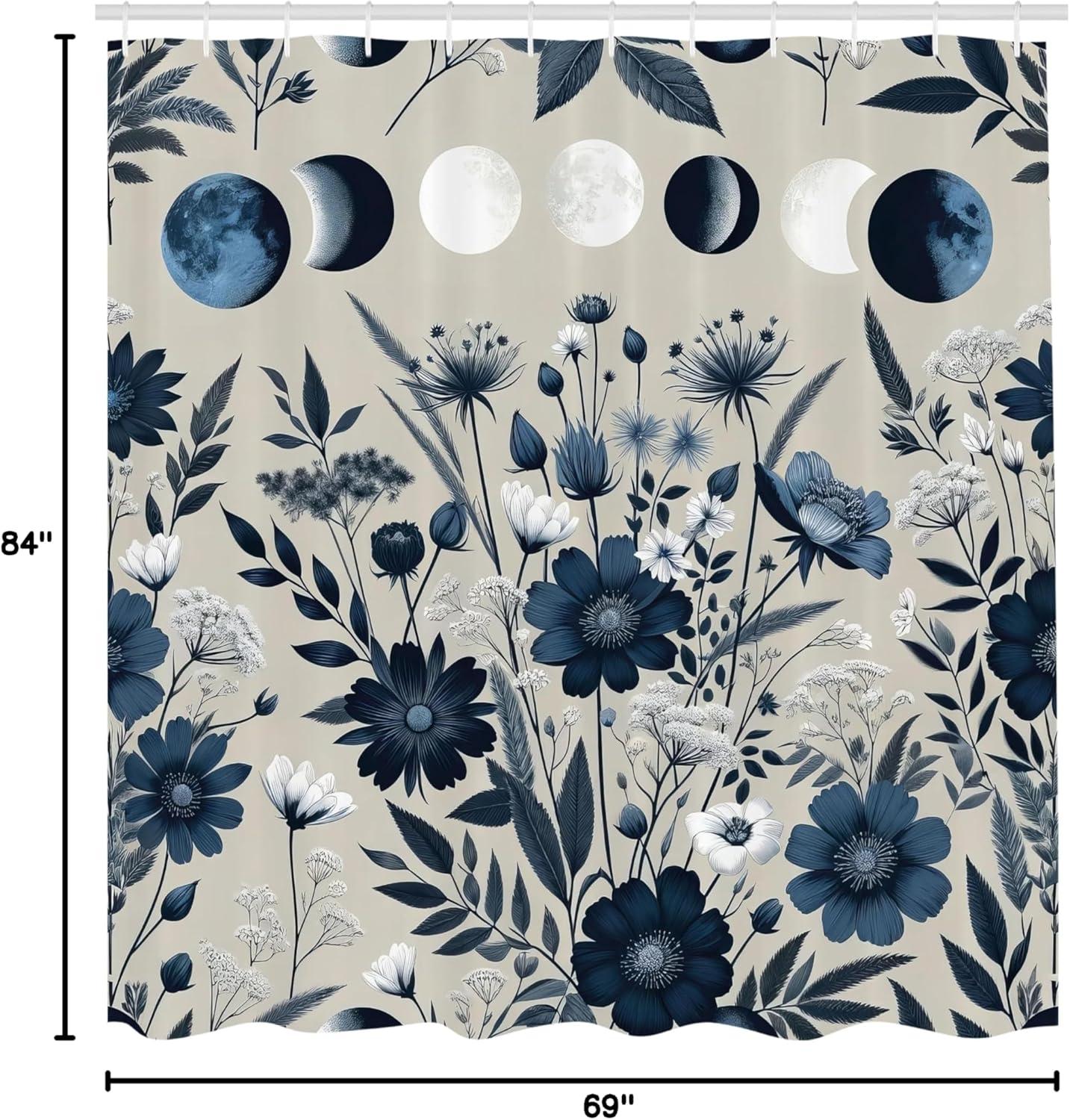 imageAmbesonne Pink Shower Curtain Dreamy Huddle of Carnation Flowers with Gentle Petals on Plain Backdrop Cloth Fabric Bathroom Decor Set with Hooks 69 W x 70 L Dark Sea Green Pale KhakiNight Blue Pale Grey