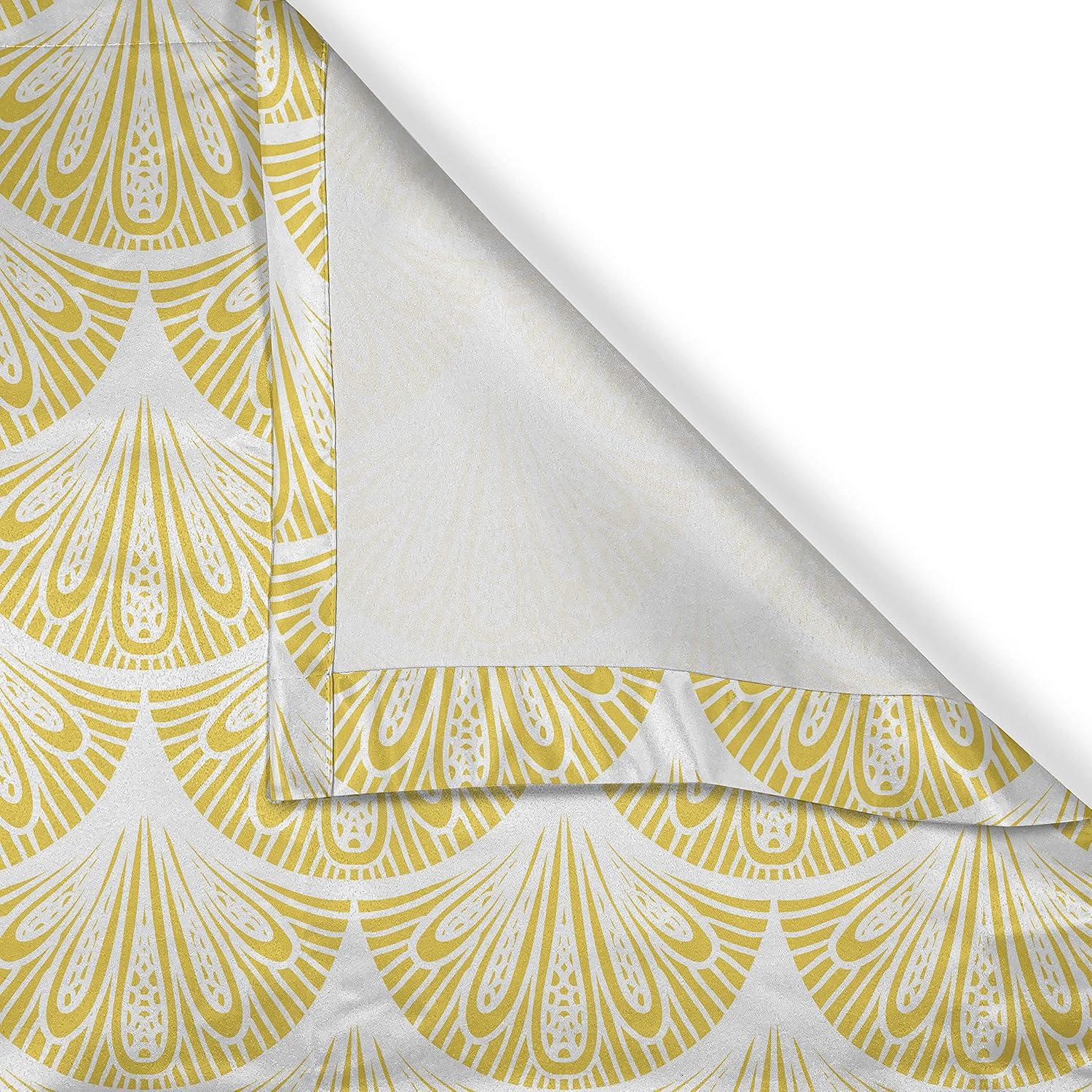 imageAmbesonne Rose Grommet Curtain Shades of Pink Gentle Seasonal Flora Romance Love Theme Valentines Day Inspired Design Decorative 2Panel Window Drapes for Bedroom Living Room 50 x 72 PinkEarth Yellow White