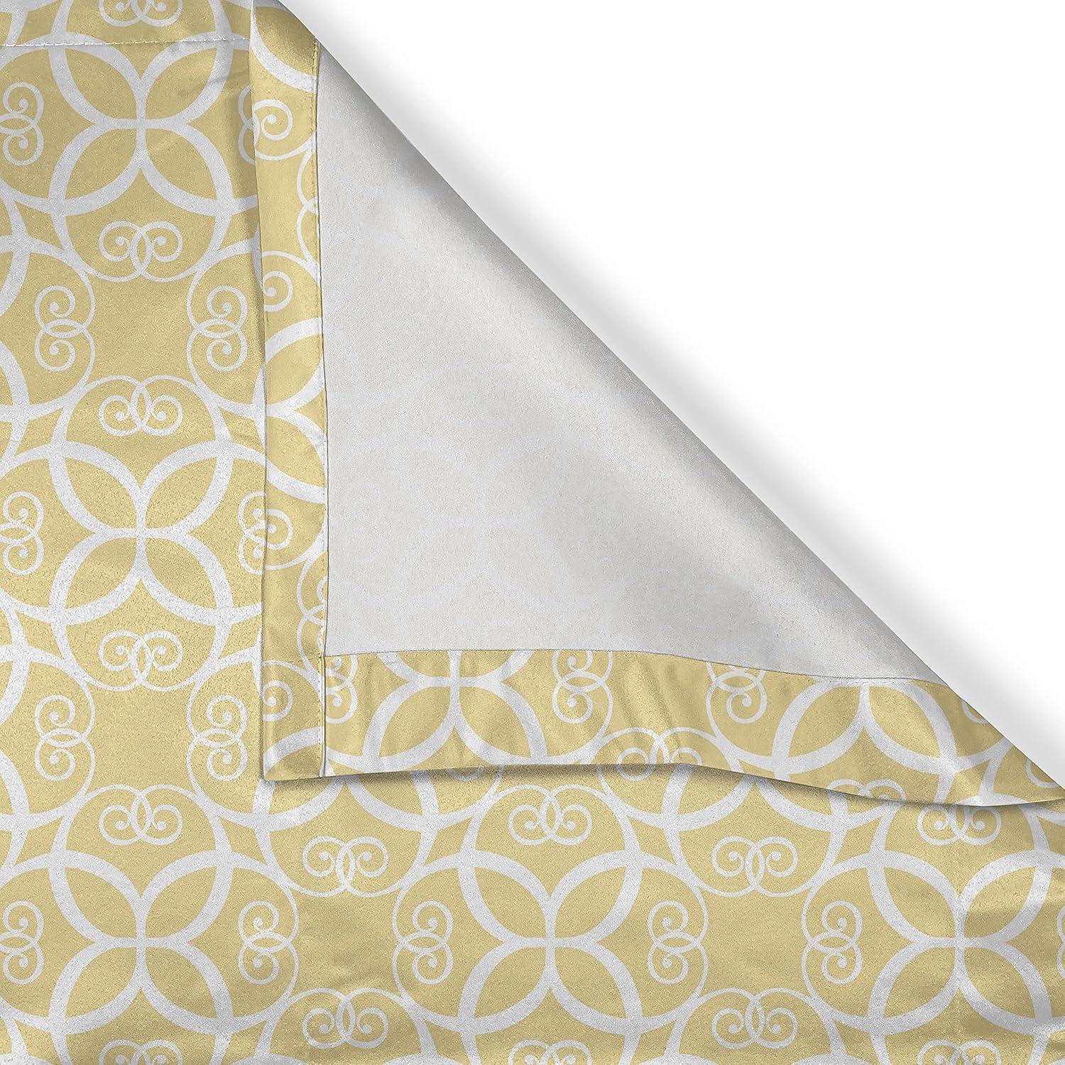 imageAmbesonne Rose Grommet Curtain Shades of Pink Gentle Seasonal Flora Romance Love Theme Valentines Day Inspired Design Decorative 2Panel Window Drapes for Bedroom Living Room 50 x 72 PinkPale Yellow White