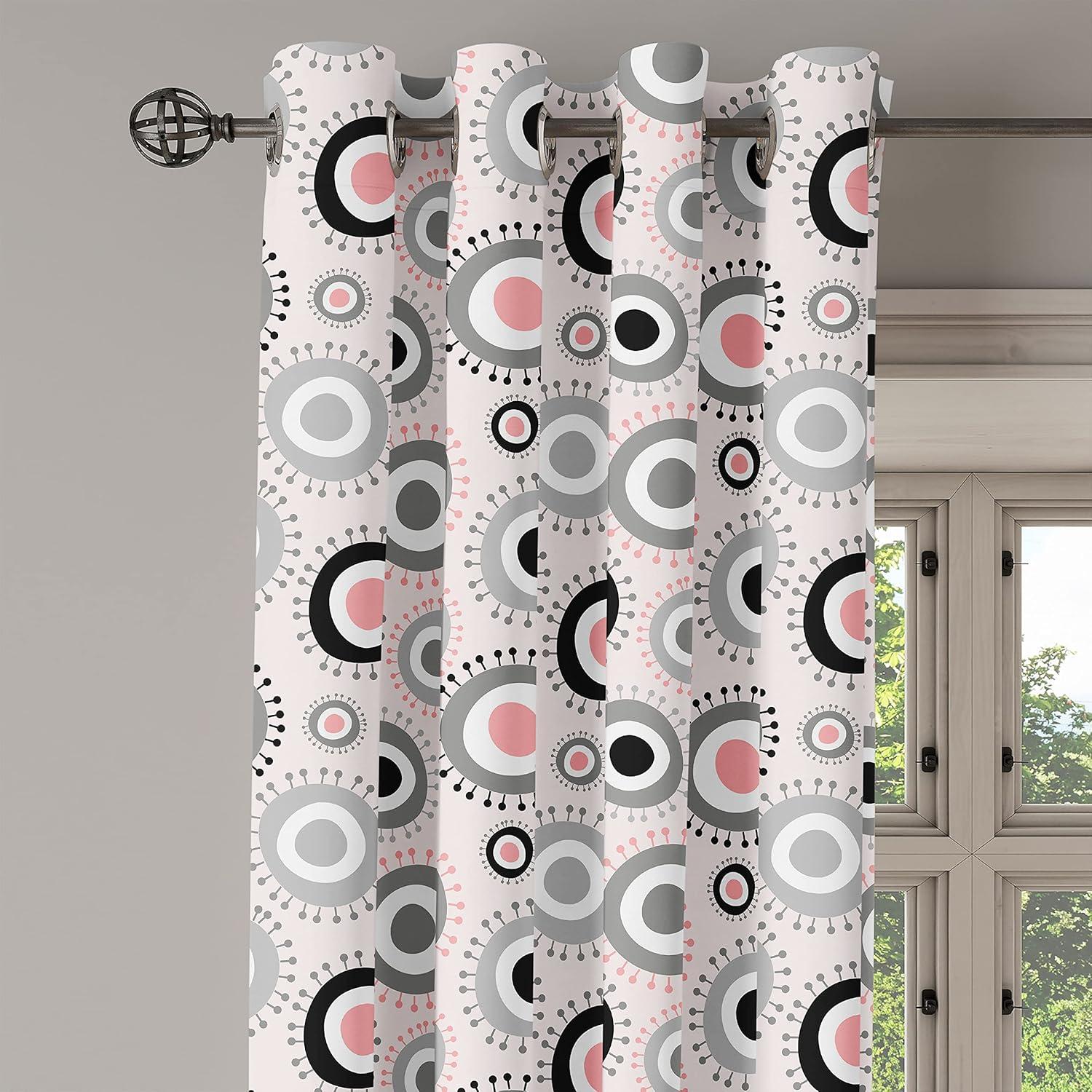 imageAmbesonne Rose Grommet Curtain Shades of Pink Gentle Seasonal Flora Romance Love Theme Valentines Day Inspired Design Decorative 2Panel Window Drapes for Bedroom Living Room 50 x 72 PinkGrey Pale Pink White
