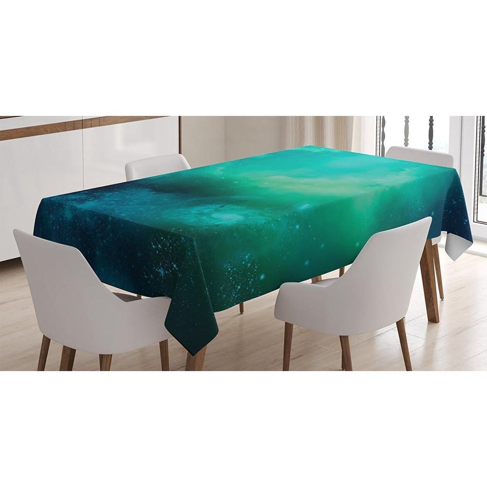 imageAmbesonne Love Tablecloth Hearts Pattern in Modern Style Valentines Day Ornate Happiness Warm Feelings Rectangular Table Cover for Dining Room Kitchen Decor 60 X 84 White RubyTeal Navy