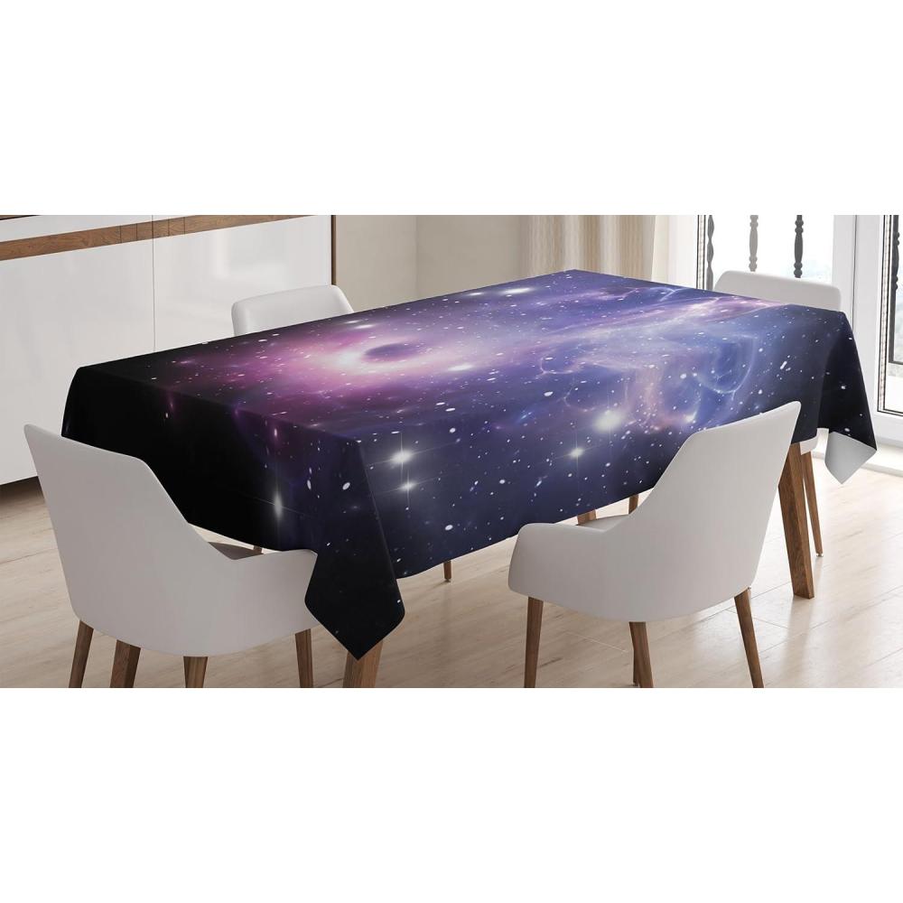imageAmbesonne Love Tablecloth Hearts Pattern in Modern Style Valentines Day Ornate Happiness Warm Feelings Rectangular Table Cover for Dining Room Kitchen Decor 60 X 84 White RubyPurple Navy
