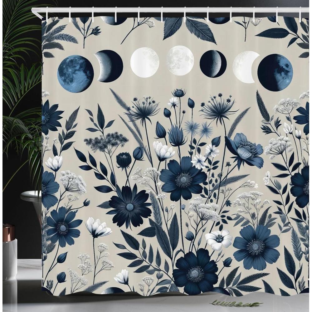imageAmbesonne Pink Shower Curtain Dreamy Huddle of Carnation Flowers with Gentle Petals on Plain Backdrop Cloth Fabric Bathroom Decor Set with Hooks 69 W x 70 L Dark Sea Green Pale KhakiNight Blue Pale Grey